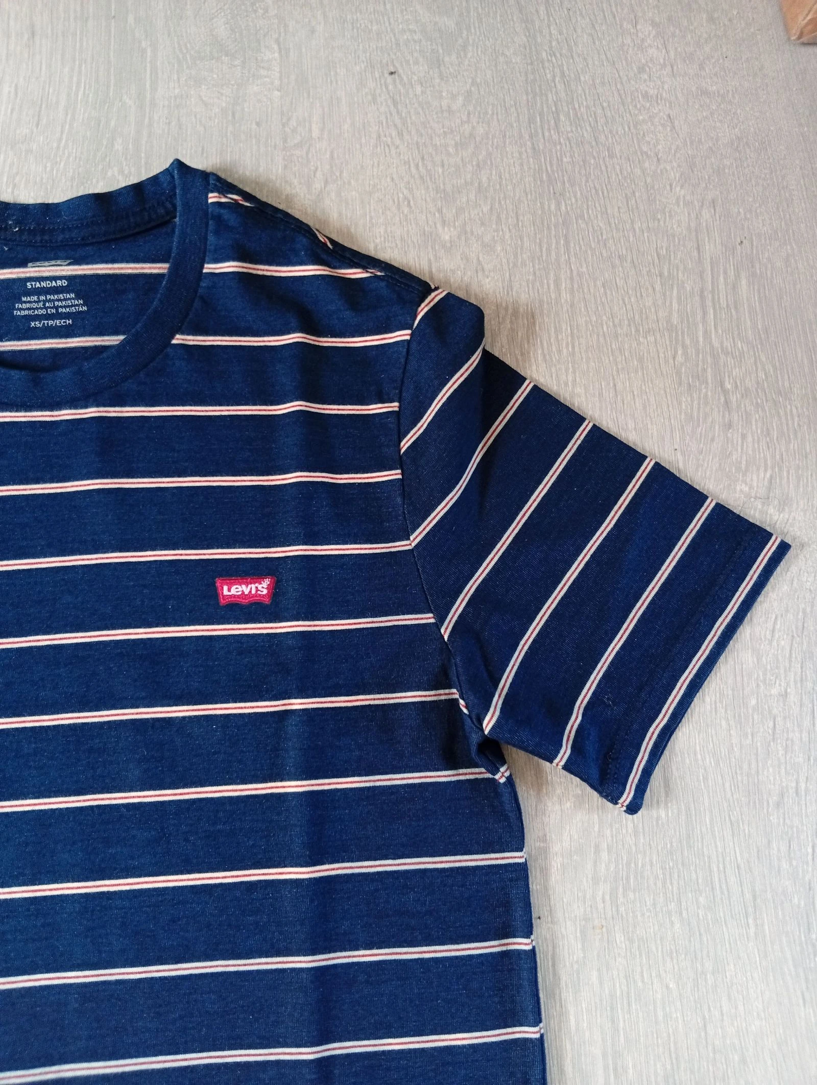 Levi’s Striped T-shirt Navy Blue & White/Red - Size XS – photo 6